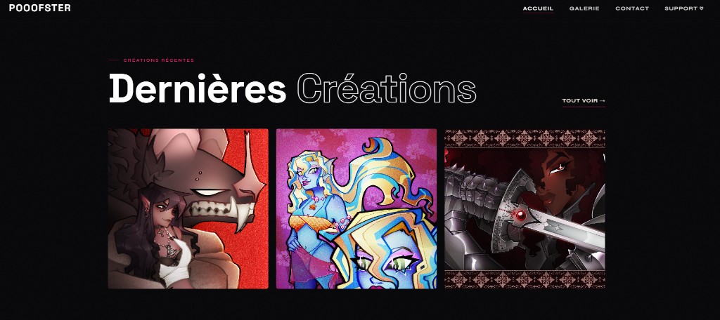 Créations récentes