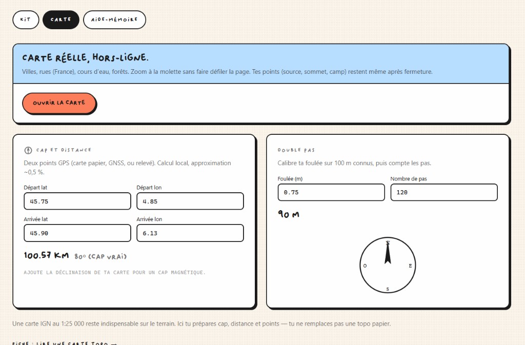 Outils d’orientation